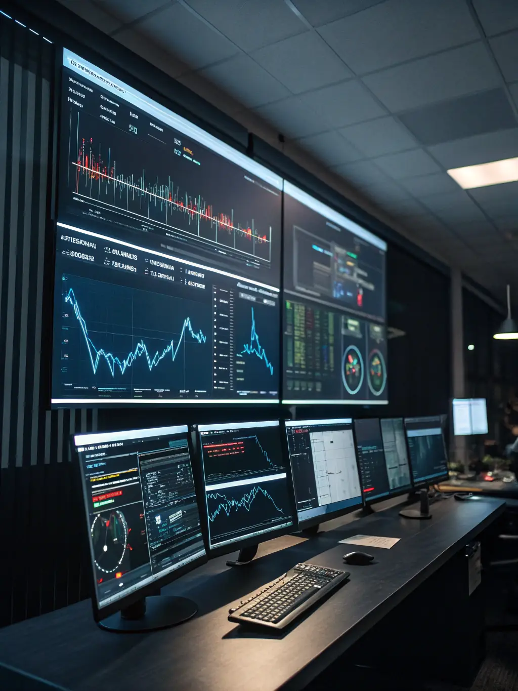 An AI assistant handling a high volume of customer inquiries with speed and accuracy, shown on a dashboard.