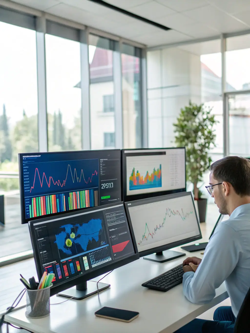 An image depicting automated data entry and report generation, symbolizing the efficiency of intelligent automation solutions.